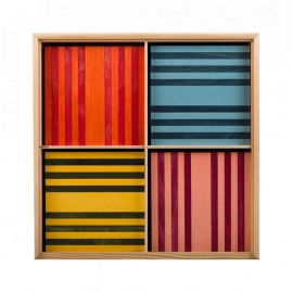 Octocolor Kapla set met 100 gekleurde plankjes