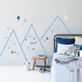 Easy muursticker - Mountains