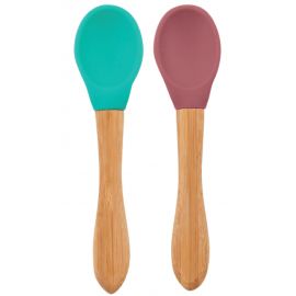 Set van 2 lepels - Green/rose