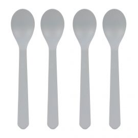 Set van 4 lepels Geo - grey blue