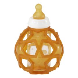 Glazen babyfles met Star Ball - Natuurrubber