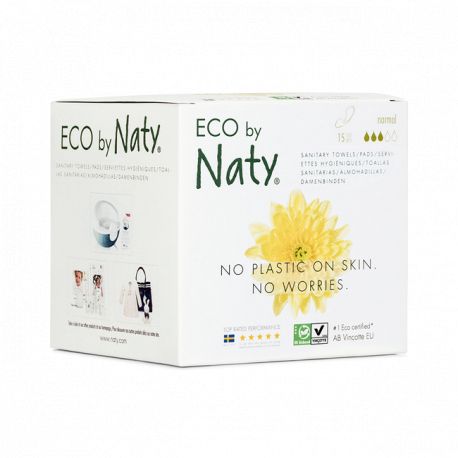 Ecologische maandverbanden - normaal - 15 stuks